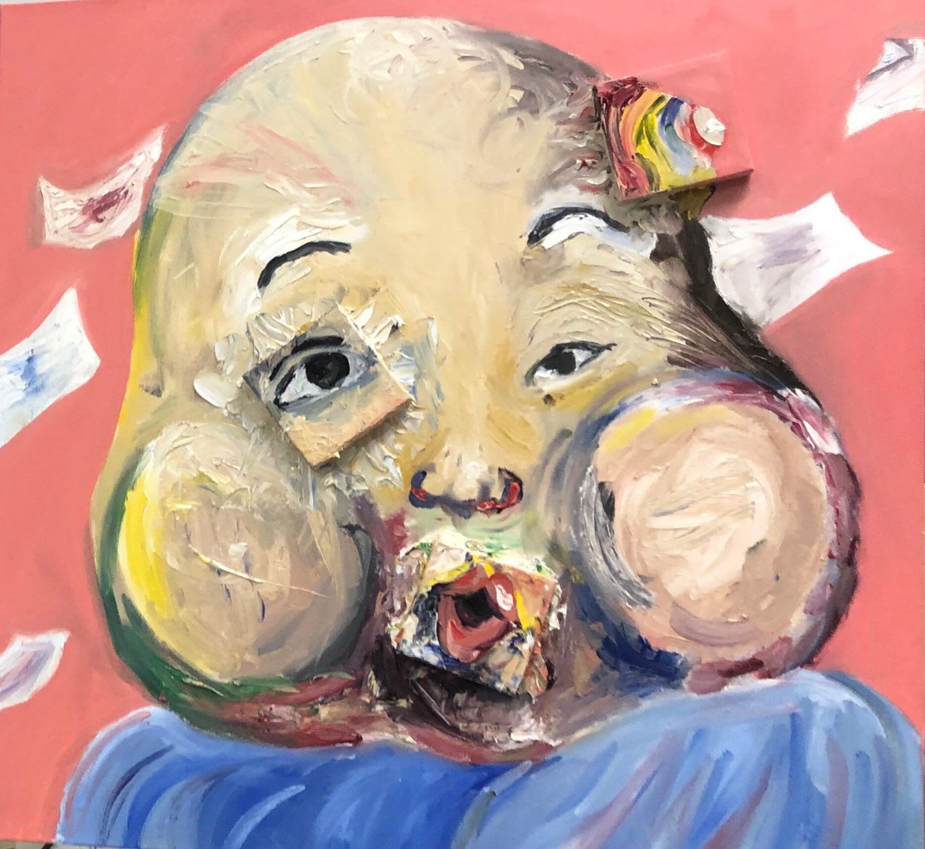 Food Baby (Oil on Canvas)